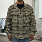 Ancient Maya Pattern Print Men's Shirt Jacket