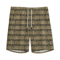 Ancient Maya Pattern Print Men's Athletic Shorts