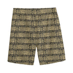 Ancient Maya Pattern Print Men's Sports Shorts