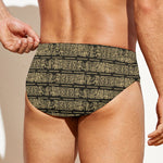 Ancient Maya Pattern Print Men's Swim Briefs