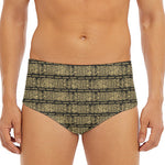 Ancient Maya Pattern Print Men's Triangle Swim Briefs