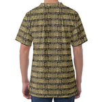 Ancient Maya Pattern Print Men's Velvet T-Shirt