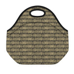 Ancient Maya Pattern Print Neoprene Lunch Bag