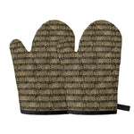 Ancient Maya Pattern Print Oven Mitts