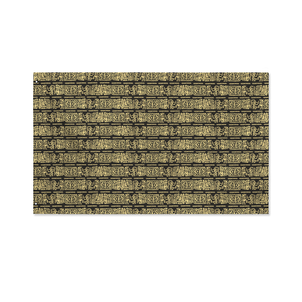 Ancient Maya Pattern Print Polyester Flag