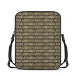 Ancient Maya Pattern Print Rectangular Crossbody Bag