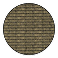Ancient Maya Pattern Print Round Floor Mat