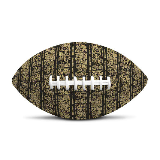 Ancient Maya Pattern Print Rugby Ball