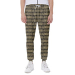 Ancient Maya Pattern Print Scuba Joggers