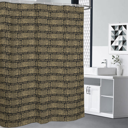 Ancient Maya Pattern Print Shower Curtain