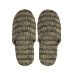 Ancient Maya Pattern Print Slippers