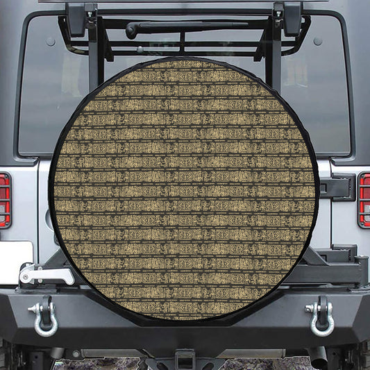 Ancient Maya Pattern Print Tire Cover