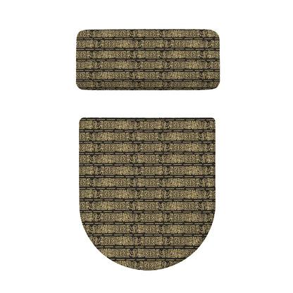 Ancient Maya Pattern Print Toilet Lid And Tank Cover Set