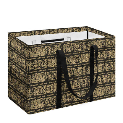 Ancient Maya Pattern Print Utility Tote Bag