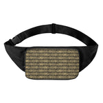 Ancient Maya Pattern Print Waist Bag