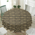 Ancient Maya Pattern Print Waterproof Round Tablecloth