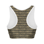 Ancient Maya Pattern Print Women's Sports Bra