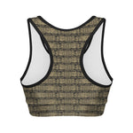 Ancient Maya Pattern Print Women's Sports Bra