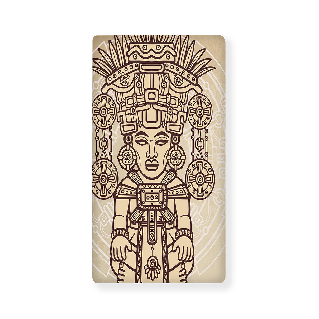 Ancient Mayan Statue Print Baby Crib Sheet