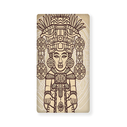 Ancient Mayan Statue Print Baby Crib Sheet