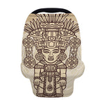 Ancient Mayan Statue Print Baby Seat Cover