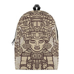 Ancient Mayan Statue Print Backpack