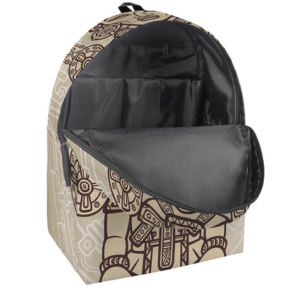 Ancient Mayan Statue Print Backpack