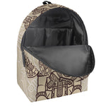 Ancient Mayan Statue Print Backpack