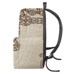 Ancient Mayan Statue Print Backpack