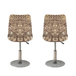 Ancient Mayan Statue Print Bar Stool Covers