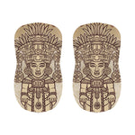 Ancient Mayan Statue Print Bar Stool Covers