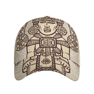 Ancient Mayan Statue Print Baseball Cap
