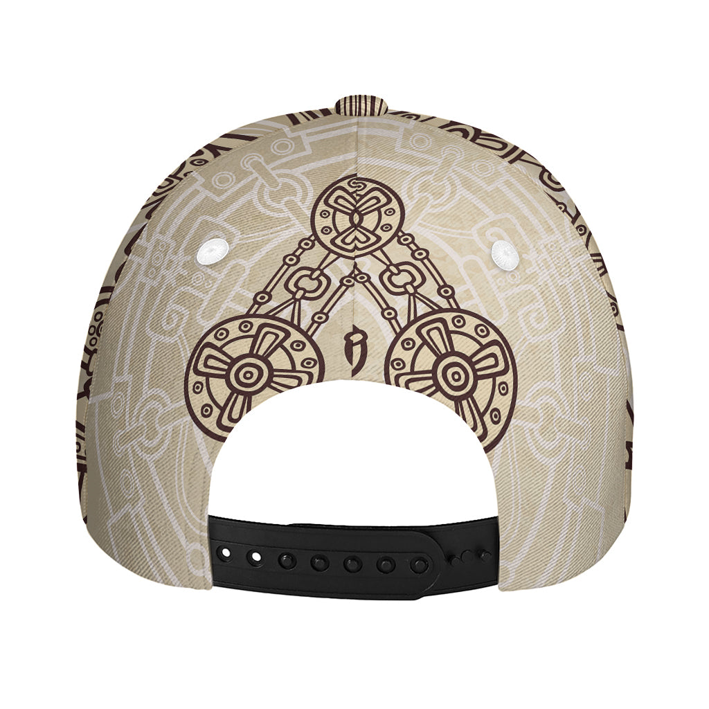 Ancient Mayan Statue Print Baseball Cap