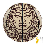 Ancient Mayan Statue Print Basketball