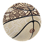 Ancient Mayan Statue Print Basketball