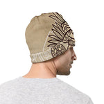 Ancient Mayan Statue Print Beanie