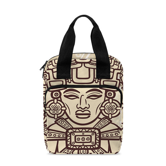 Ancient Mayan Statue Print Bible Tote Bag