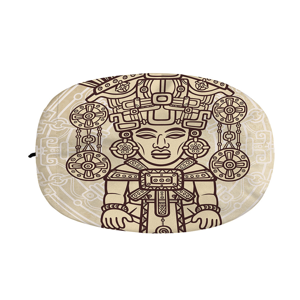 Ancient Mayan Statue Print Car Side Mirror Covers