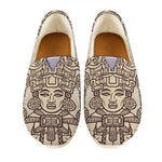 Ancient Mayan Statue Print Casual Shoes