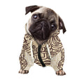 Ancient Mayan Statue Print Dog Zip Up Hoodie