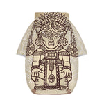 Ancient Mayan Statue Print Dog Zip Up Hoodie