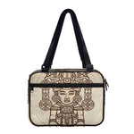 Ancient Mayan Statue Print Double Strap Bible Bag