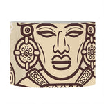 Ancient Mayan Statue Print Drum Lamp Shade
