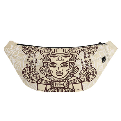 Ancient Mayan Statue Print Fanny Pack