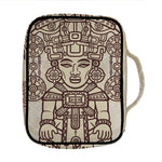 Ancient Mayan Statue Print Front Pocket Bible Bag