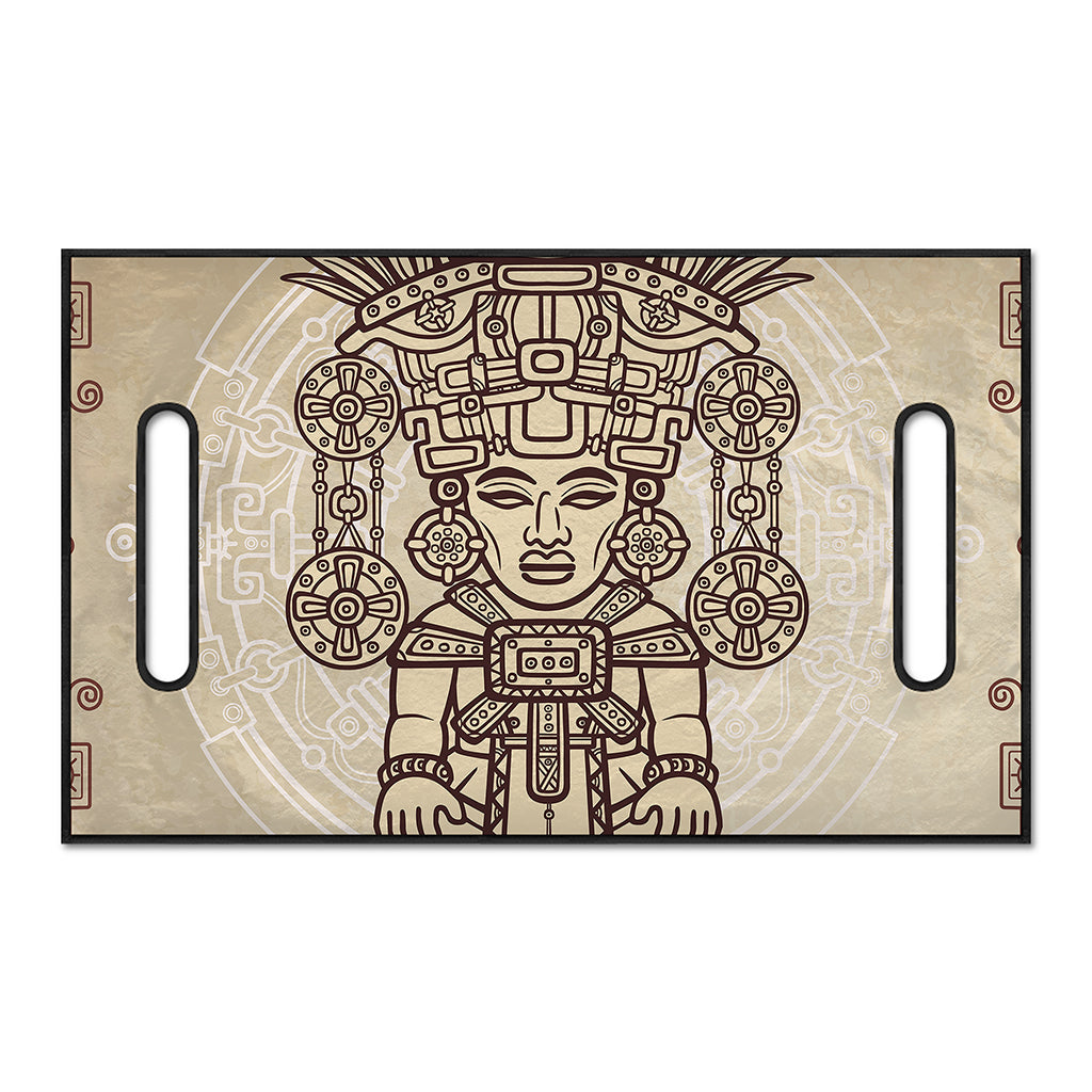 Ancient Mayan Statue Print Golf Cart Seat Cover