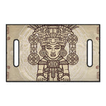 Ancient Mayan Statue Print Golf Cart Seat Cover