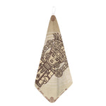 Ancient Mayan Statue Print Hand Towel