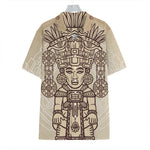 Ancient Mayan Statue Print Hawaiian Shirt