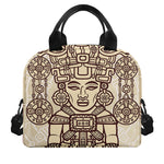 Ancient Mayan Statue Print Insulated Lunch Bag